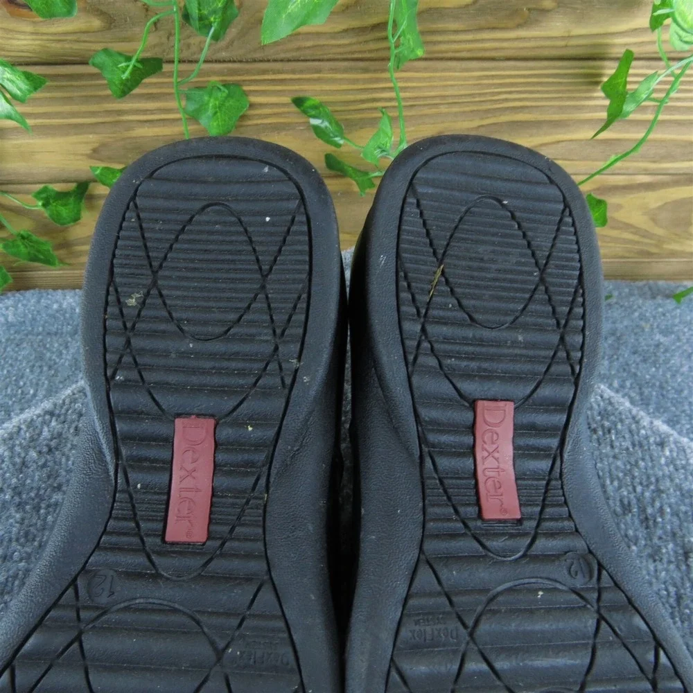 Dexter  Men Loafer Shoes Black Leather Slip On‎ Size 12 Medium